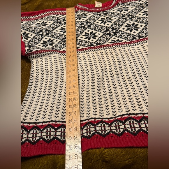 Hanna Andersson Fair Isle Sweater Nordic Snowflake Organic Cotton Made in Poland - Picture 7 of 8